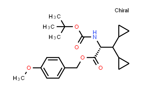 CAS No. 2548965-20-2, (4-methoxyphenyl)methyl (2R)-2-(tert-butoxycarbonylamino)-3,3-dicyclopropyl-propanoate
