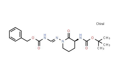 CAS No. 51219-20-6, tert-butyl N-[(3S)-1-(benzyloxycarbonylaminomethyleneamino)-2-oxo-3-piperidyl]carbamate