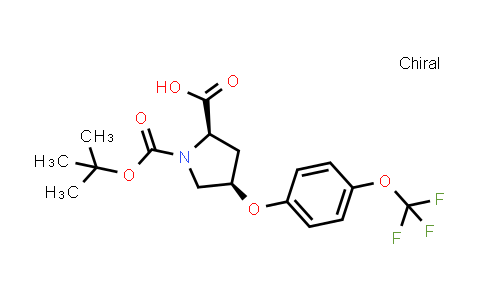 CAS No. 2920207-66-3, (2R,4R)-1-tert-butoxycarbonyl-4-[4-(trifluoromethoxy)phenoxy]pyrrolidine-2-carboxylic acid