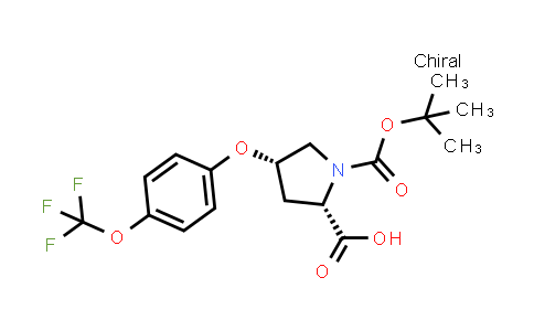 DY851118 | 1135226-56-0 | (2S,4S)-1-tert-butoxycarbonyl-4-[4-(trifluoromethoxy)phenoxy]pyrrolidine-2-carboxylic acid
