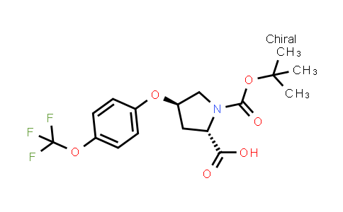 CAS No. 1135198-63-8, (2S,4R)-1-tert-butoxycarbonyl-4-[4-(trifluoromethoxy)phenoxy]pyrrolidine-2-carboxylic acid