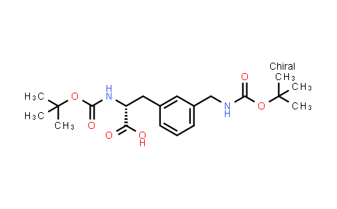 CAS No. 2920238-66-8, (2R)-2-(tert-butoxycarbonylamino)-3-[3-[(tert-butoxycarbonylamino)methyl]phenyl]propanoic acid