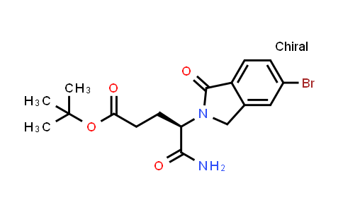 CAS No. 2920179-40-2, tert-butyl (4R)-5-amino-4-(5-bromo-1-oxo-isoindolin-2-yl)-5-oxo-pentanoate