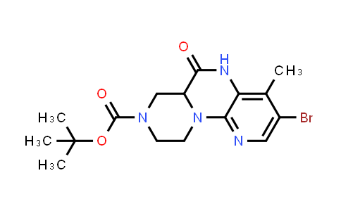 CAS No. 2820000-90-4, tert-butyl 5-bromo-6-methyl-9-oxo-1,3,8,12-tetrazatricyclo[8.4.0.0²⁷]tetradeca-2,4,6-triene-12-carboxylate