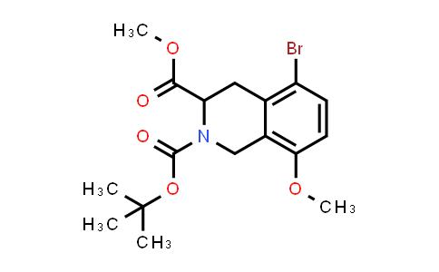 2128285-84-5 | O2-tert-butyl O3-methyl 5-bromo-8-methoxy-3,4-dihydro-1H-isoquinoline-2,3-dicarboxylate