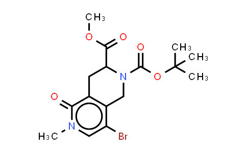 DY851153 | 2468045-11-4 | O2-tert-butyl O3-methyl 8-bromo-6-methyl-5-oxo-3,4-dihydro-1H-2,6-naphthyridine-2,3-dicarboxylate