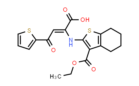 CAS No. 1485056-96-9, (Z)-2-[(3-ethoxycarbonyl-4,5,6,7-tetrahydrobenzothiophen-2-yl)amino]-4-oxo-4-(2-thienyl)but-2-enoic acid
