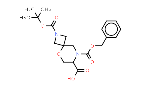 CAS No. 2177257-95-1, 8-benzyloxycarbonyl-2-tert-butoxycarbonyl-5-oxa-2,8-diazaspiro[3.5]nonane-7-carboxylic acid