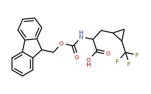 CAS No. 1910775-91-5, 2-(9H-fluoren-9-ylmethoxycarbonylamino)-3-[2-(trifluoromethyl)cyclopropyl]propanoic acid