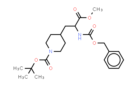 CAS No. 195877-39-5, tert-butyl 4-[2-(benzyloxycarbonylamino)-3-methoxy-3-oxo-propyl]piperidine-1-carboxylate