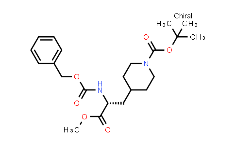 CAS No. 1217807-52-7, tert-butyl 4-[(2R)-2-(benzyloxycarbonylamino)-3-methoxy-3-oxo-propyl]piperidine-1-carboxylate
