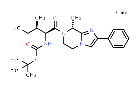 CAS No. 2690418-27-8, tert-butyl N-[(1S,2R)-2-methyl-1-[(8R)-8-methyl-2-phenyl-6,8-dihydro-5H-imidazo[1,2-a]pyrazine-7-carbonyl]butyl]carbamate