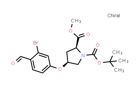 2442510-71-4 | O1-tert-butyl O2-methyl (2S,4S)-4-(3-bromo-4-formyl-phenoxy)pyrrolidine-1,2-dicarboxylate