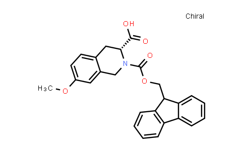 CAS No. 2411591-23-4, (3R)-2-(9H-fluoren-9-ylmethoxycarbonyl)-7-methoxy-3,4-dihydro-1H-isoquinoline-3-carboxylic acid