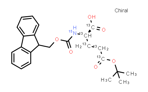 CAS No. 1261078-12-9, (2S)-5-tert-butoxy-2-(9H-fluoren-9-ylmethoxycarbonyl(¹⁵N)amino)-5-oxo-(1,2,3,4,5-¹³C₅)pentanoic acid