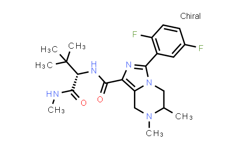 DY851213 | 1229009-30-6 | 3-(2,5-difluorophenyl)-N-[(1S)-2,2-dimethyl-1-(methylcarbamoyl)propyl]-6,7-dimethyl-6,8-dihydro-5H-imidazo[1,5-a]pyrazine-1-carboxamide