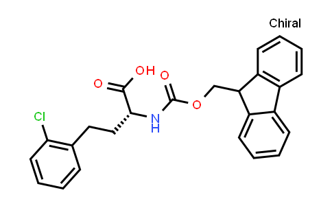 CAS No. 1260614-03-6, (2R)-4-(2-chlorophenyl)-2-(9H-fluoren-9-ylmethoxycarbonylamino)butanoic acid