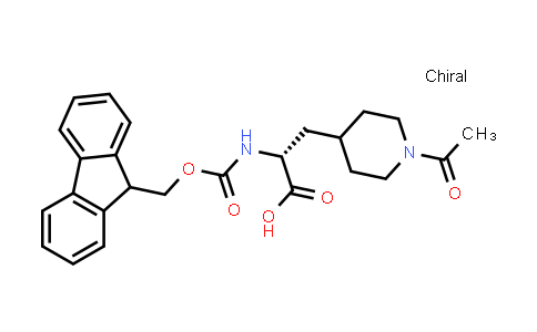 CAS No. 2349605-44-1, (2R)-3-(1-acetyl-4-piperidyl)-2-(9H-fluoren-9-ylmethoxycarbonylamino)propanoic acid
