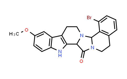 CAS No. 2664217-06-3, 4-bromo-19-methoxy-1,11,15-triazahexacyclo[11.11.0.0²,¹¹.0³,⁸.0¹⁴,²².0¹⁶,²¹]tetracosa-3(8),4,6,14(22),16(21),17,19-heptaen-12-one