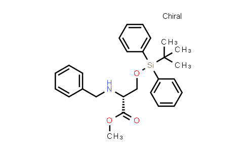 CAS No. 852946-10-2, methyl (2R)-2-(benzylamino)-3-[tert-butyl(diphenyl)silyl]oxy-propanoate