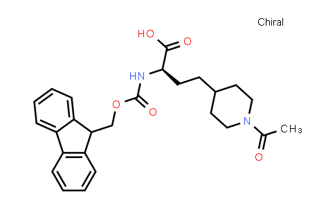 CAS No. 2349510-67-2, (2R)-4-(1-acetyl-4-piperidyl)-2-(9H-fluoren-9-ylmethoxycarbonylamino)butanoic acid