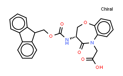 CAS No. 1217857-86-7, 2-[(3R)-3-(9H-fluoren-9-ylmethoxycarbonylamino)-4-oxo-2,3-dihydro-1,5-benzoxazepin-5-yl]acetic acid