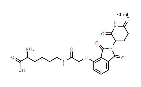 CAS No. 2354352-07-9, (2S)-2-amino-6-[[2-[2-(2,6-dioxo-3-piperidyl)-1,3-dioxo-isoindolin-4-yl]oxyacetyl]amino]hexanoic acid