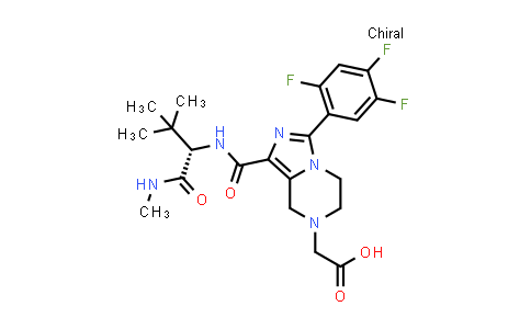 DY851264 | 1160159-13-6 | 2-[1-[[(1S)-2,2-dimethyl-1-(methylcarbamoyl)propyl]carbamoyl]-3-(2,4,5-trifluorophenyl)-6,8-dihydro-5H-imidazo[1,5-a]pyrazin-7-yl]acetic acid