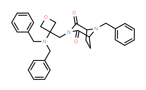 CAS No. 2148538-14-9, 8-benzyl-3-[[3-(dibenzylamino)oxetan-3-yl]methyl]-3,8-diazabicyclo[3.2.1]octane-2,4-dione