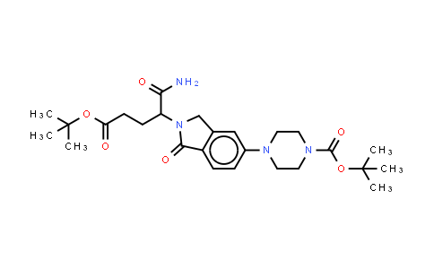 CAS No. 2940941-26-2, tert-butyl 4-[2-(4-tert-butoxy-1-carbamoyl-4-oxo-butyl)-1-oxo-isoindolin-5-yl]piperazine-1-carboxylate