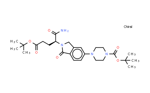 DY851276 | 2229714-13-8 | tert-butyl 4-[2-[(1S)-4-tert-butoxy-1-carbamoyl-4-oxo-butyl]-1-oxo-isoindolin-5-yl]piperazine-1-carboxylate
