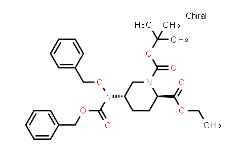 DY851282 | 2387567-00-0 | O1-tert-butyl O2-ethyl (2R,5S)-5-[benzyloxy(benzyloxycarbonyl)amino]piperidine-1,2-dicarboxylate