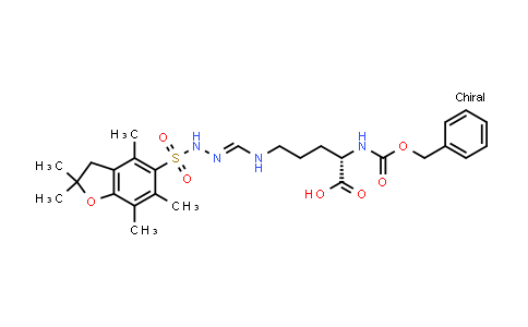 CAS No. 154445-82-6, (2S)-2-(benzyloxycarbonylamino)-5-[[(E)-[(2,2,4,6,7-pentamethyl-3H-benzofuran-5-yl)sulfonylhydrazono]methyl]amino]pentanoic acid