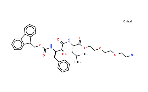 DY851308 | 1225433-96-4 | 2-[2-(2-aminoethoxy)ethoxy]ethyl (2S)-2-[[(2S,3R)-3-(9H-fluoren-9-ylmethoxycarbonylamino)-2-hydroxy-4-phenyl-butanoyl]amino]-4-methyl-pentanoate