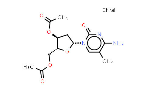 CAS No. 115652-25-0, [(2R,3S,5R)-3-acetoxy-5-(4-amino-5-methyl-2-oxo-pyrimidin-1-yl)tetrahydrofuran-2-yl]methyl acetate