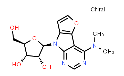 DY851321 | 2180983-43-9 | (2R,3R,4S,5R)-2-[12-(dimethylamino)-3-oxa-7,9,11-triazatricyclo[6.4.0.0²,⁶]dodeca-1(12),2(6),4,8,10-pentaen-7-yl]-5-(hydroxymethyl)oxolane-3,4-diol