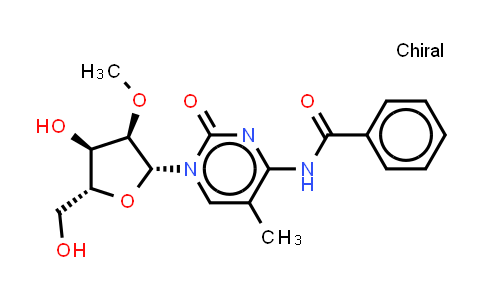 CAS No. 158966-50-8, N-[1-[(2R,3R,4R,5R)-4-hydroxy-5-(hydroxymethyl)-3-methoxy-tetrahydrofuran-2-yl]-5-methyl-2-oxo-pyrimidin-4-yl]benzamide