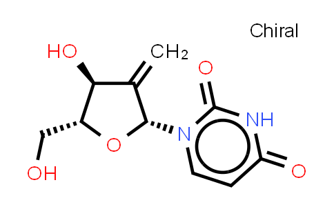 CAS No. 119410-95-6, 1-[(2R,4S,5R)-4-hydroxy-5-(hydroxymethyl)-3-methylene-tetrahydrofuran-2-yl]pyrimidine-2,4-dione