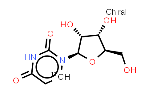 CAS No. 1373621-05-6, 1-[(2R,3R,4S,5R)-3,4-dihydroxy-5-(hydroxymethyl)tetrahydrofuran-2-yl](6¹³C)pyrimidine-2,4-dione