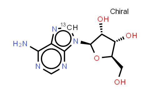 DY851332 | 158749-77-0 | (2R,3R,4S,5R)-2-[6-amino(8-¹³C)-9H-purin-9-yl]-5-(hydroxymethyl)oxolane-3,4-diol