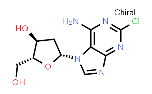 DY851342 | 172792-37-9 | (2R,3S,5R)-5-(6-amino-2-chloro-purin-7-yl)-2-(hydroxymethyl)tetrahydrofuran-3-ol