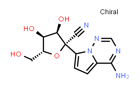 DY851343 | 1355049-95-4 | (2S,3R,4S,5R)-2-(4-aminopyrrolo[2,1-f][1,2,4]triazin-7-yl)-3,4-dihydroxy-5-(hydroxymethyl)tetrahydrofuran-2-carbonitrile