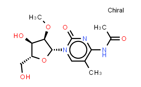 DY851351 | 741725-58-6 | N-[1-[(2R,3R,4R,5R)-4-hydroxy-5-(hydroxymethyl)-3-methoxy-tetrahydrofuran-2-yl]-5-methyl-2-oxo-pyrimidin-4-yl]acetamide