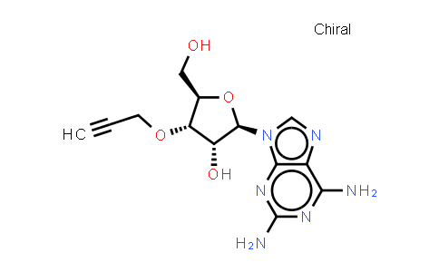 DY851352 | 1451256-05-5 | (2R,3R,4S,5R)-2-(2,6-diaminopurin-9-yl)-5-(hydroxymethyl)-4-prop-2-ynoxy-tetrahydrofuran-3-ol