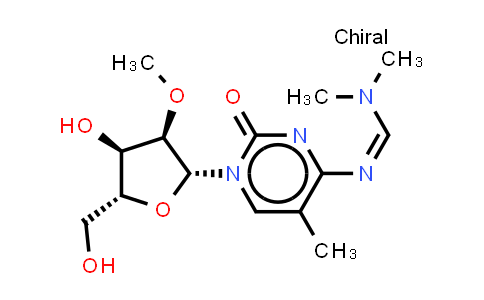 DY851359 | 2920179-30-0 | N'-[1-[(2R,3R,4R,5R)-4-hydroxy-5-(hydroxymethyl)-3-methoxy-tetrahydrofuran-2-yl]-5-methyl-2-oxo-pyrimidin-4-yl]-N,N-dimethyl-formamidine
