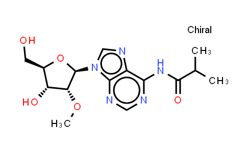 DY851369 | 1084891-36-0 | N-[9-[(2R,3R,4R,5R)-4-hydroxy-5-(hydroxymethyl)-3-methoxy-tetrahydrofuran-2-yl]purin-6-yl]-2-methyl-propanamide