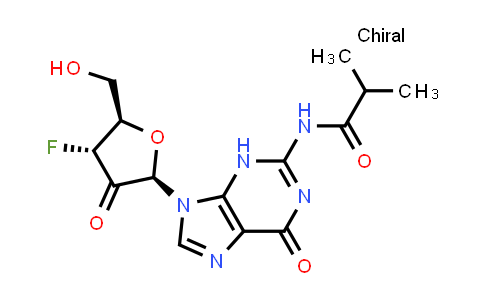 MC851370 | 2740545-09-7 | N-[9-[(2R,4R,5R)-4-fluoro-5-(hydroxymethyl)-3-oxo-tetrahydrofuran-2-yl]-6-oxo-3H-purin-2-yl]-2-methyl-propanamide