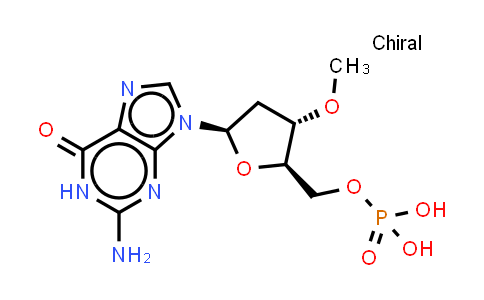 MC851372 | 73646-17-0 | [(2R,3S,5R)-5-(2-amino-6-oxo-1H-purin-9-yl)-3-methoxy-tetrahydrofuran-2-yl]methyl dihydrogen phosphate