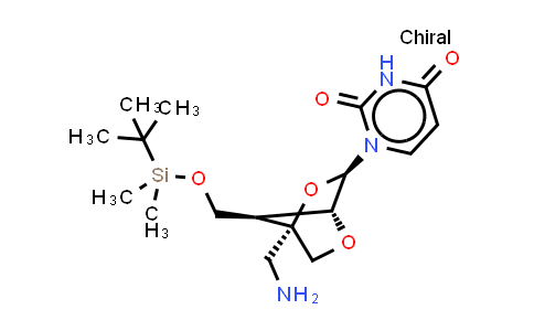 CAS No. 2920197-59-5, 1-[(1S,3R,4R,7S)-1-(aminomethyl)-7-[[tert-butyl(dimethyl)silyl]oxymethyl]-2,5-dioxabicyclo[2.2.1]heptan-3-yl]pyrimidine-2,4-dione