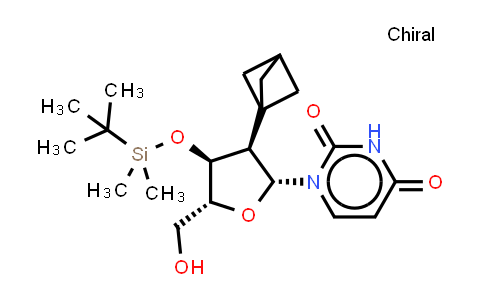 DY851384 | 2242694-25-1 | 1-[(2R,3R,4S,5R)-3-(1-bicyclo[1.1.1]pentanyl)-4-[tert-butyl(dimethyl)silyl]oxy-5-(hydroxymethyl)tetrahydrofuran-2-yl]pyrimidine-2,4-dione